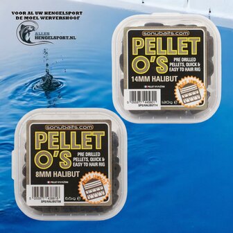 Sonubaits Pellet o&#039;s 8mm halibut voorgeboorde pellets / hookbaits