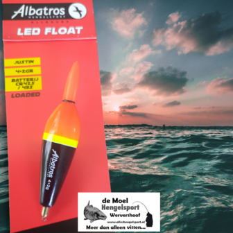 Albatros Led Float Justin 4+2gr batterij dobber loaded