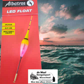 Albatros Led Float Olivia 0,9gr batterij dobber