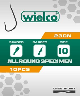 Wielco Laser Point 230N Allround Specimen Hooks 10pcs