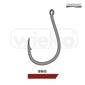 Wielco Laser Point 360BN Eyed Carp Hooks 10pcs