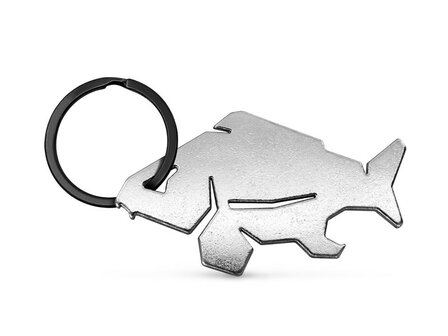 Delphin sleutelhanger met flesopener karper Chrome