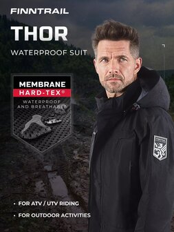 Finntrail THOR Graphite 3420 waterdicht pak voor  outdoor activiteiten .