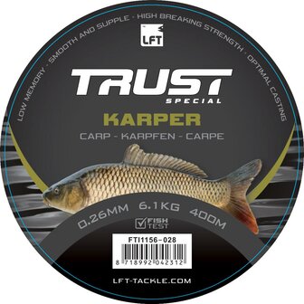 LFT Trust Special Karper 400mtr. 0,26mm. 6,1kg.