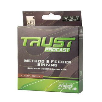 LFT Trust ProCast Method &amp; Feeder Brown Sinking 300mtr. 0,16mm. 2,76kg