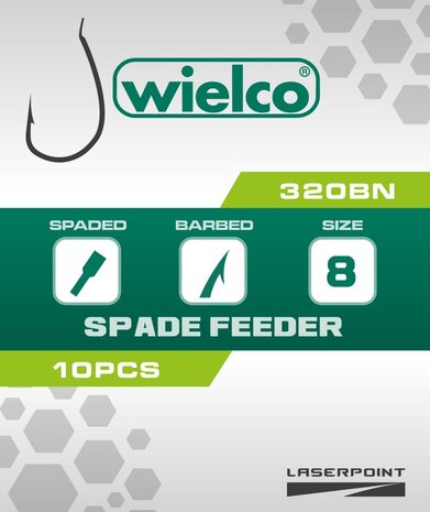 Wielco Laser Point 320BN Spade Feeder Hooks 10pcs