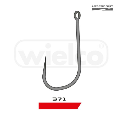 Wielco Laser Point 371BN Eyed Barbless Hooks 10pcs