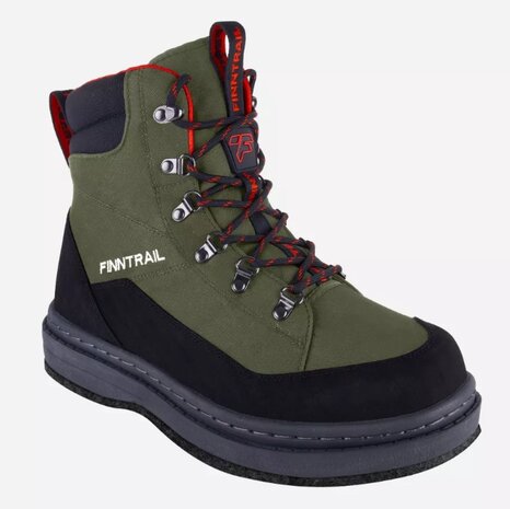 Finntrail Boots greenwood khaki  feltsole 43 / waadschoenen met viltzool